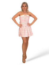 VESTIDO TOMARA-CALÇA DE TWEED