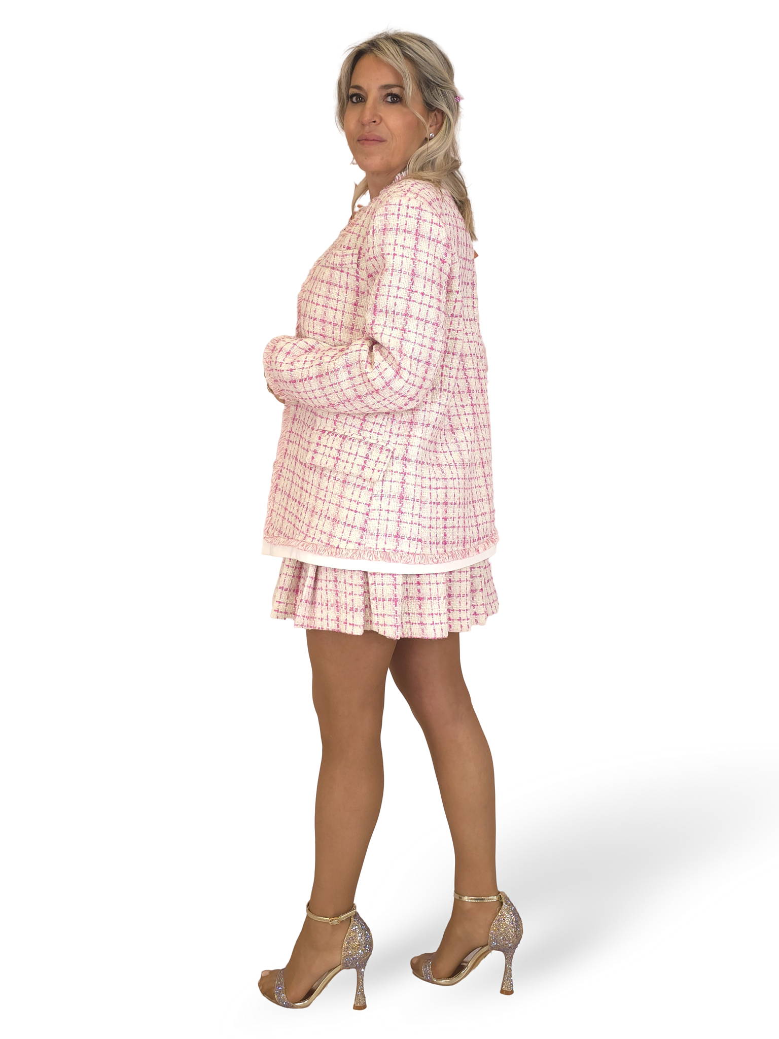 VESTIDO TOMARA-CALÇA DE TWEED