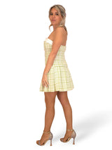 VESTIDO TOMARA-CALÇA DE TWEED