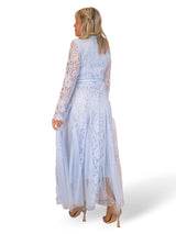 VESTIDO CAMISERO ENCAJE QUILLAS TUL JOT