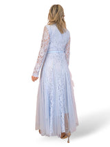 VESTIDO CAMISERO ENCAJE QUILLAS TUL JOT