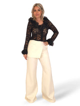 TOP ENCAJE VOLANTES JOT