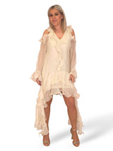 VESTIDO GOLDEN PARIS TUL VOLANTES JOT