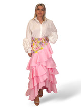 CAMISA MANGAS FLOR