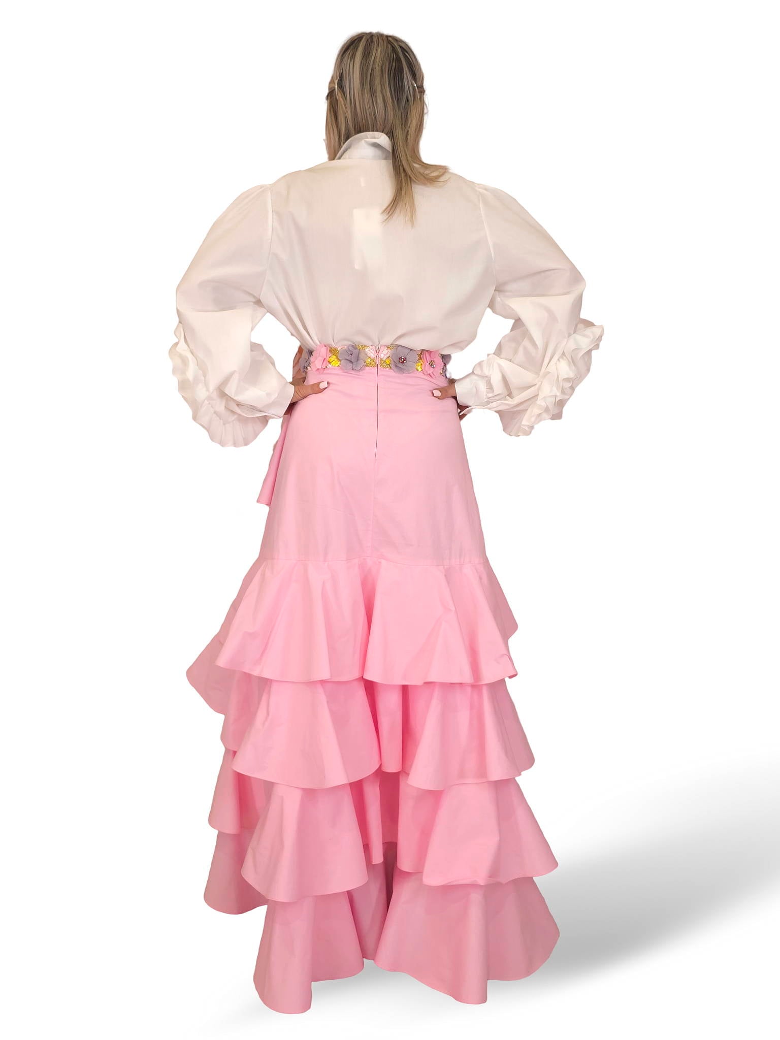 CAMISA MANGAS FLOR