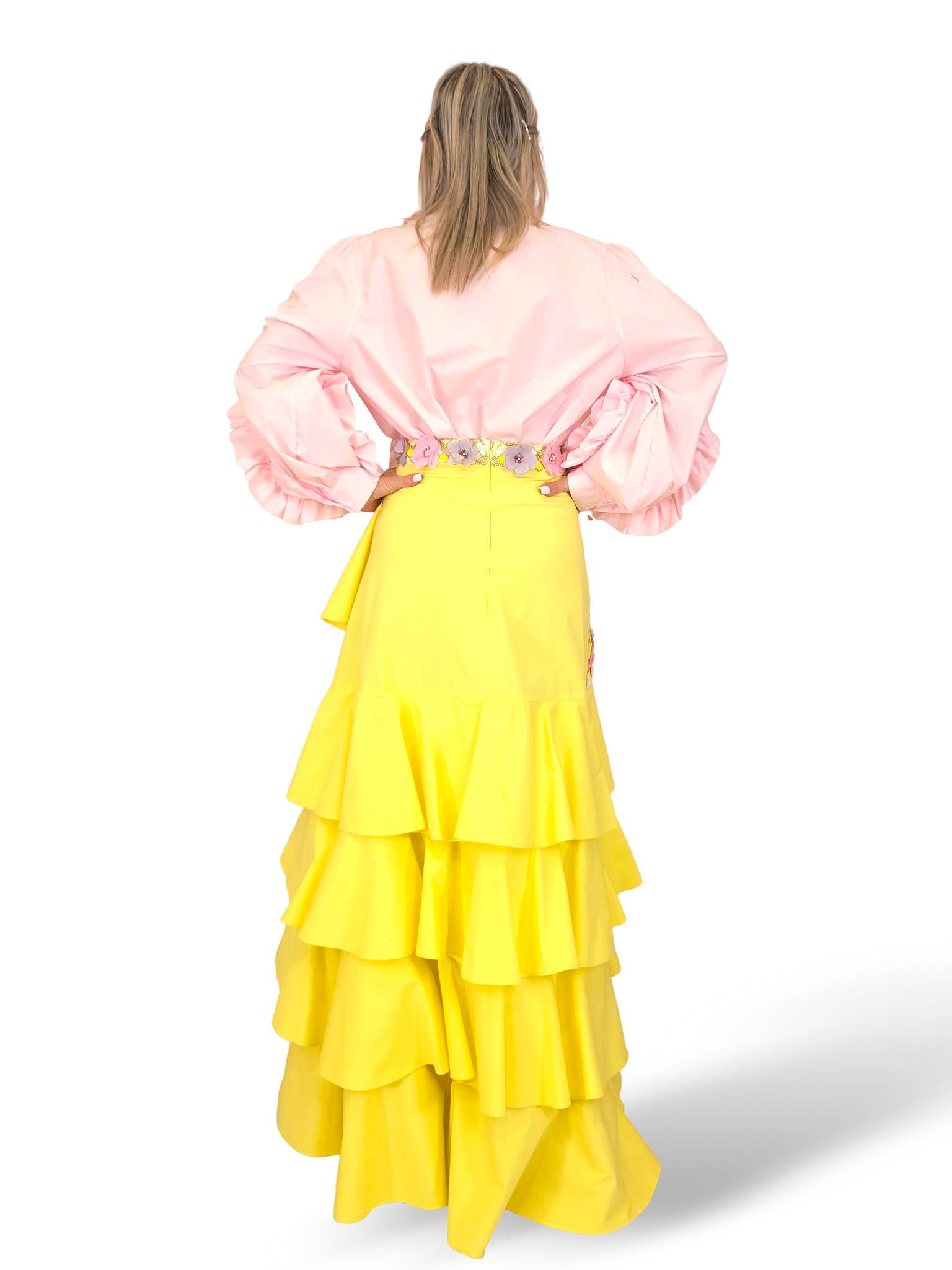 CAMISA MANGAS FLOR
