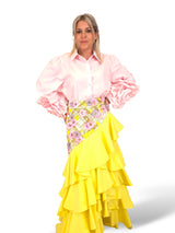CAMISA MANGAS FLOR