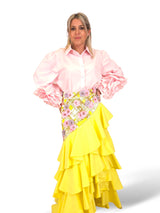 CAMISA MANGAS FLOR