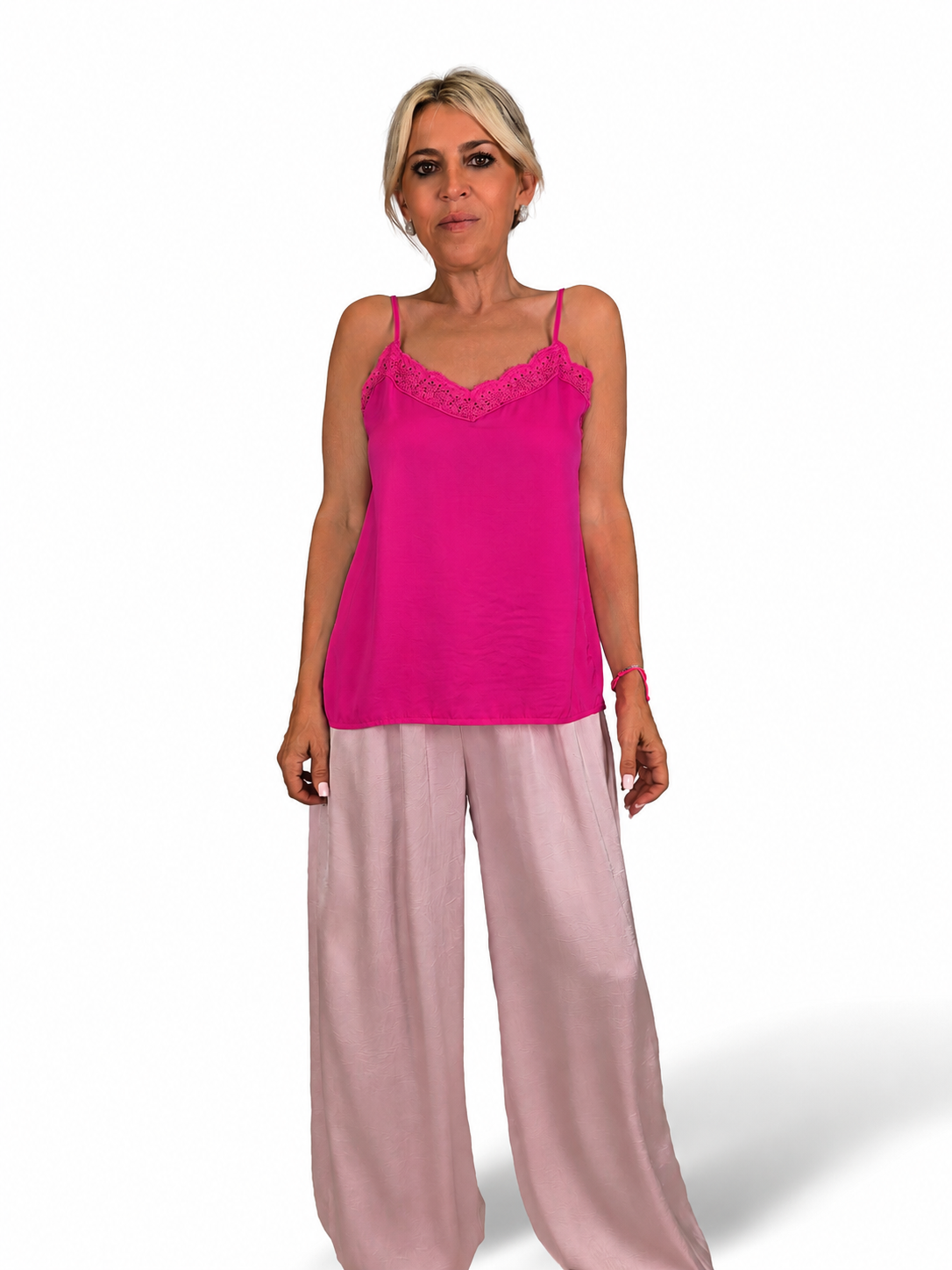 Dessous-Top mit Guipure-Ausschnitt
