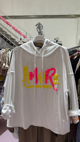 SUDADERA CAPUCHA AMORE