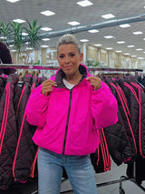 DOUDOUNE RÉVERSIBLE JOT ROSE FLUOR