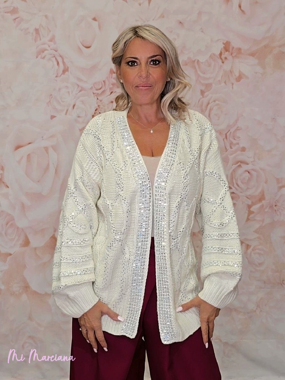 CHAQUETA PUNTO CRISTALES JOT