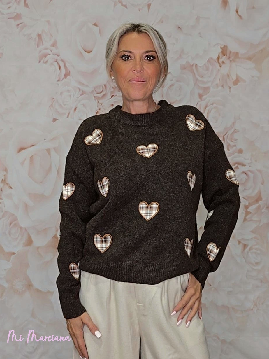 JERSEY HEARTS PRINT JOT