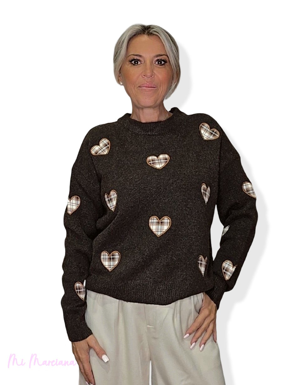 JERSEY HEARTS PRINT JOT