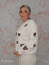 JERSEY HEARTS PRINT JOT