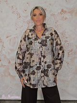 CAMISOLA ESTAMPADA FLORES STRASS JOT