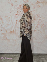 CAMISOLA ESTAMPADA FLORES STRASS JOT