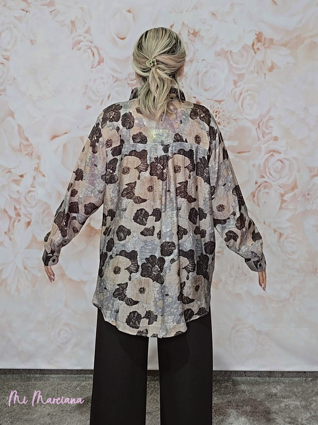 CAMISOLA ESTAMPADA FLORES STRASS JOT