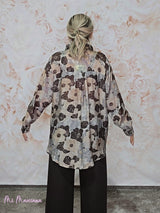 CAMISOLA ESTAMPADA FLORES STRASS JOT