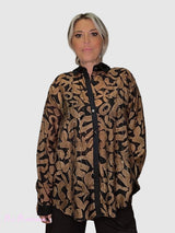 CAMISA ESTAMPADA  GEOMETRICA STRASS JOT