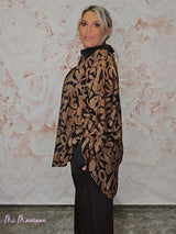 CAMISA ESTAMPADA  GEOMETRICA STRASS JOT