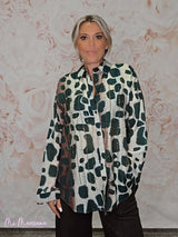 CHEMISE À IMPRIMÉ ANIMAL ET STRASS JOT