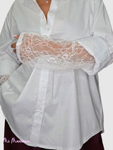 CAMISA MANGAS ENCAJE JOT