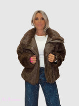 CHAQUETA PELO COMBINADA POLIPIEL