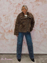 CHAQUETA PELO COMBINADA POLIPIEL