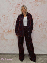 SET SOVRACAMICIA E PANTALONI JOT FLOCCATI