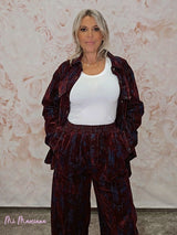 SET SOVRACAMICIA E PANTALONI JOT FLOCCATI