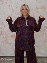 SET SOVRACAMICIA E PANTALONI JOT FLOCCATI