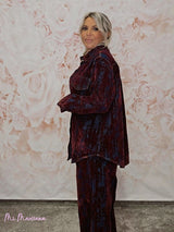 CONJUNTO SOBRECAMISA Y PANTALÓN FLOCADO JOT