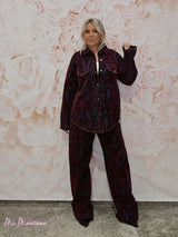 CONJUNTO SOBRECAMISA Y PANTALÓN FLOCADO JOT