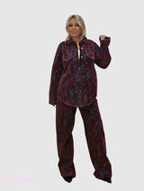 SET SOVRACAMICIA E PANTALONI JOT FLOCCATI