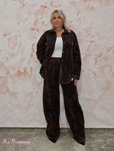 CONJUNTO SOBRECAMISA Y PANTALÓN FLOCADO JOT