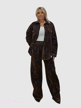 SET SOVRACAMICIA E PANTALONI JOT FLOCCATI