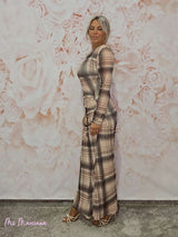 ABITO IN TULLE A SCACCHI