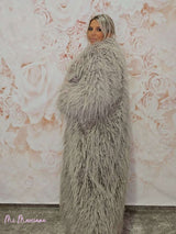 CASACO DE PELE DUPLA LAMA TAUPE LUMINA