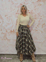 JOT PLAID SKIRT