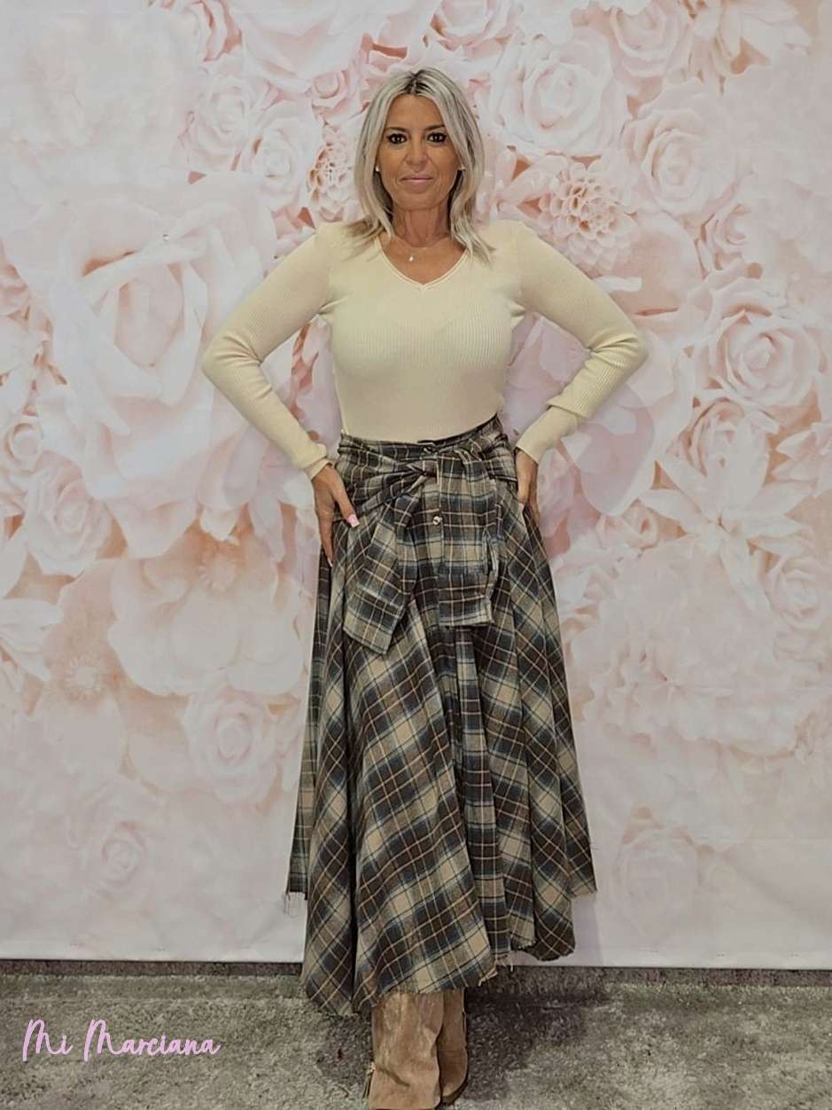 JOT PLAID SKIRT