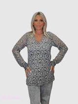 CAMISETA ENCAJE ESCOTE PICO JOT