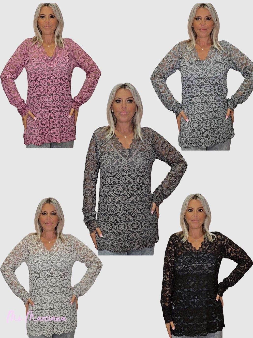 CAMISETA ENCAJE ESCOTE PICO JOT