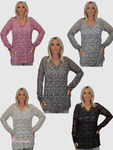 CAMISETA ENCAJE ESCOTE PICO JOT