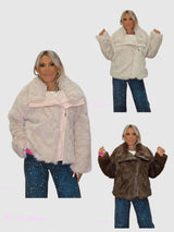 CHAQUETA PELO COMBINADA POLIPIEL