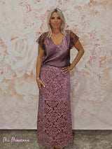 FALDA MIDI ENCAJE JOT