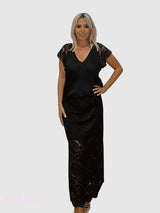 FALDA MIDI ENCAJE JOT