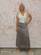 FALDA MIDI ENCAJE JOT