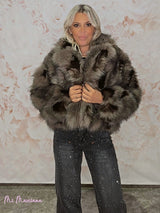 GIACCA IN PELLICCIA BICOLORE LUMINA