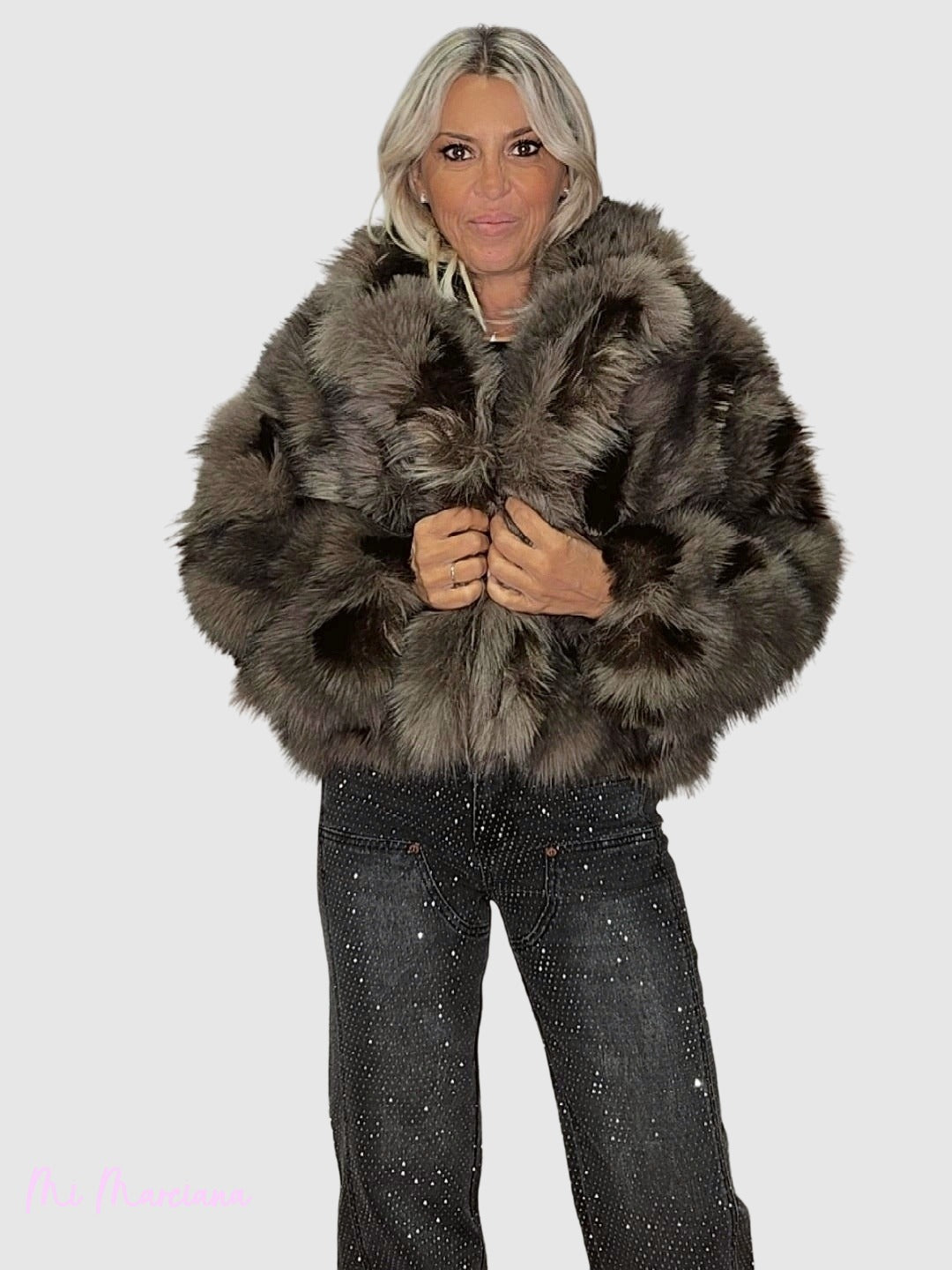 GIACCA IN PELLICCIA BICOLORE LUMINA